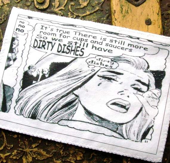 Dishwasher Magnet Clean Dirty Flip Sign Cool Blonde Handmade on Luulla
